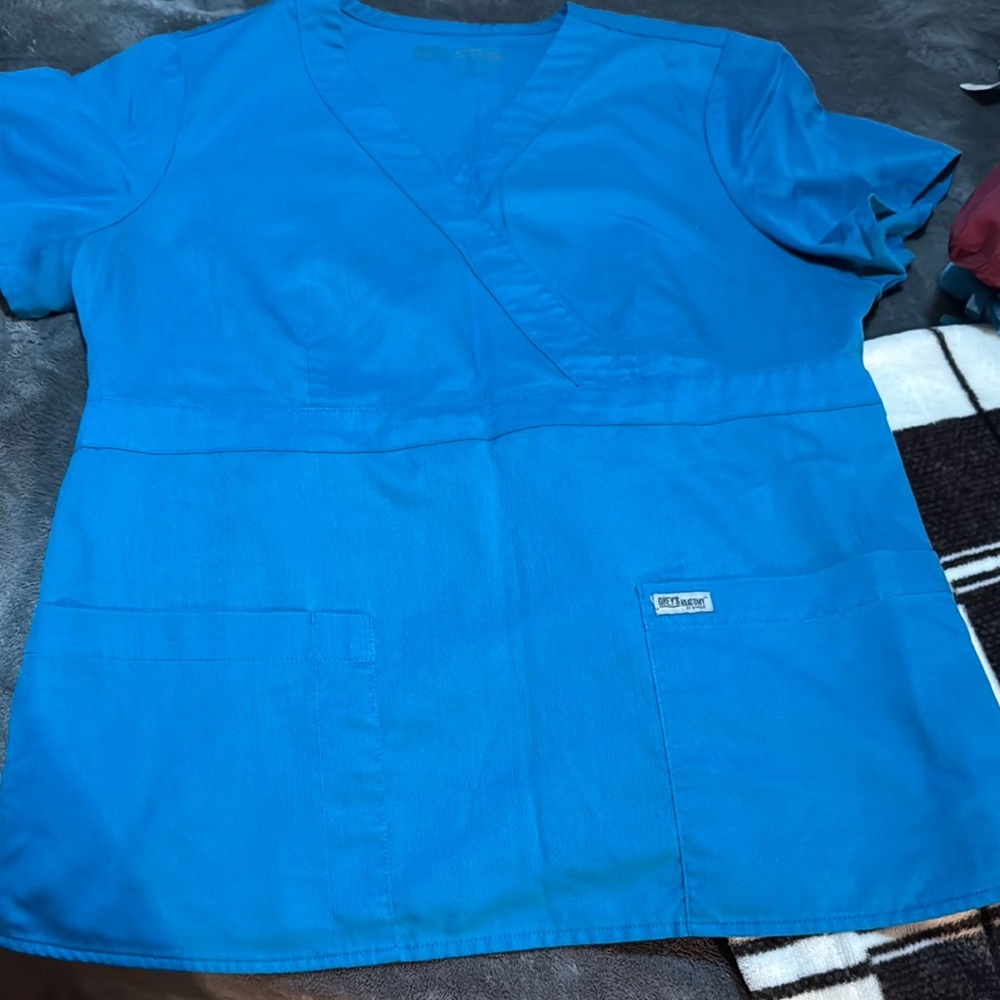 Blue Scrub Top